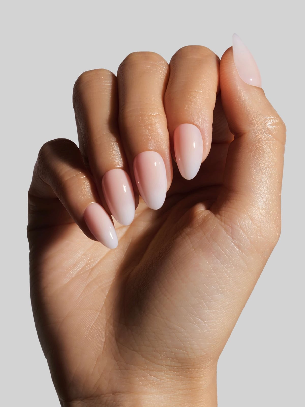 French Ombre Glossy Short Almond French Ombre Glossy Short Almond — Acrylic Nails Almond