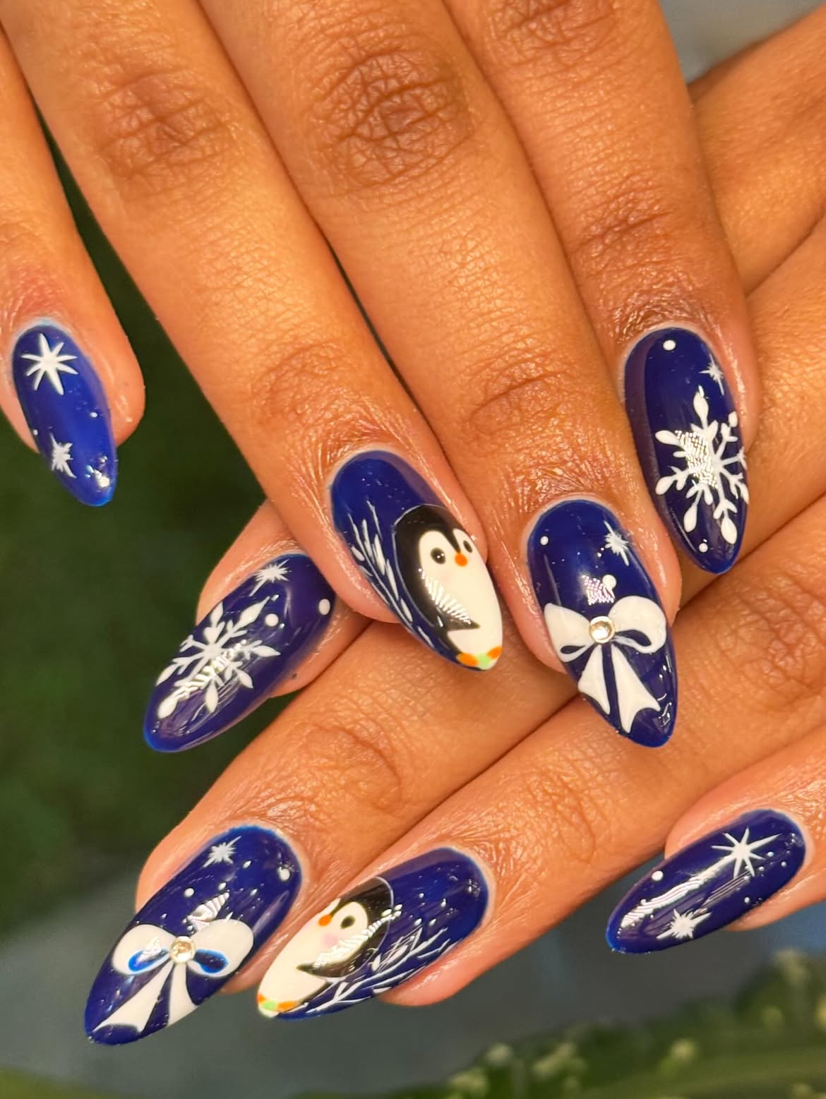 Adorable Penguin Winter Wonderland Nails