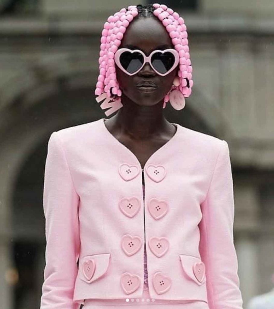 Playful Pink Blazer with Heart Details Playful Pink Blazer with Heart Details — Aesthetic Style