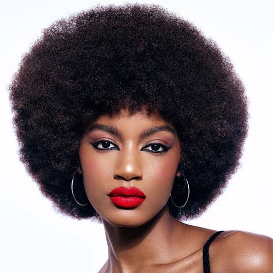 Rounded Afro With Short Bangs Rounded Afro With Short Bangs — Afro Hair