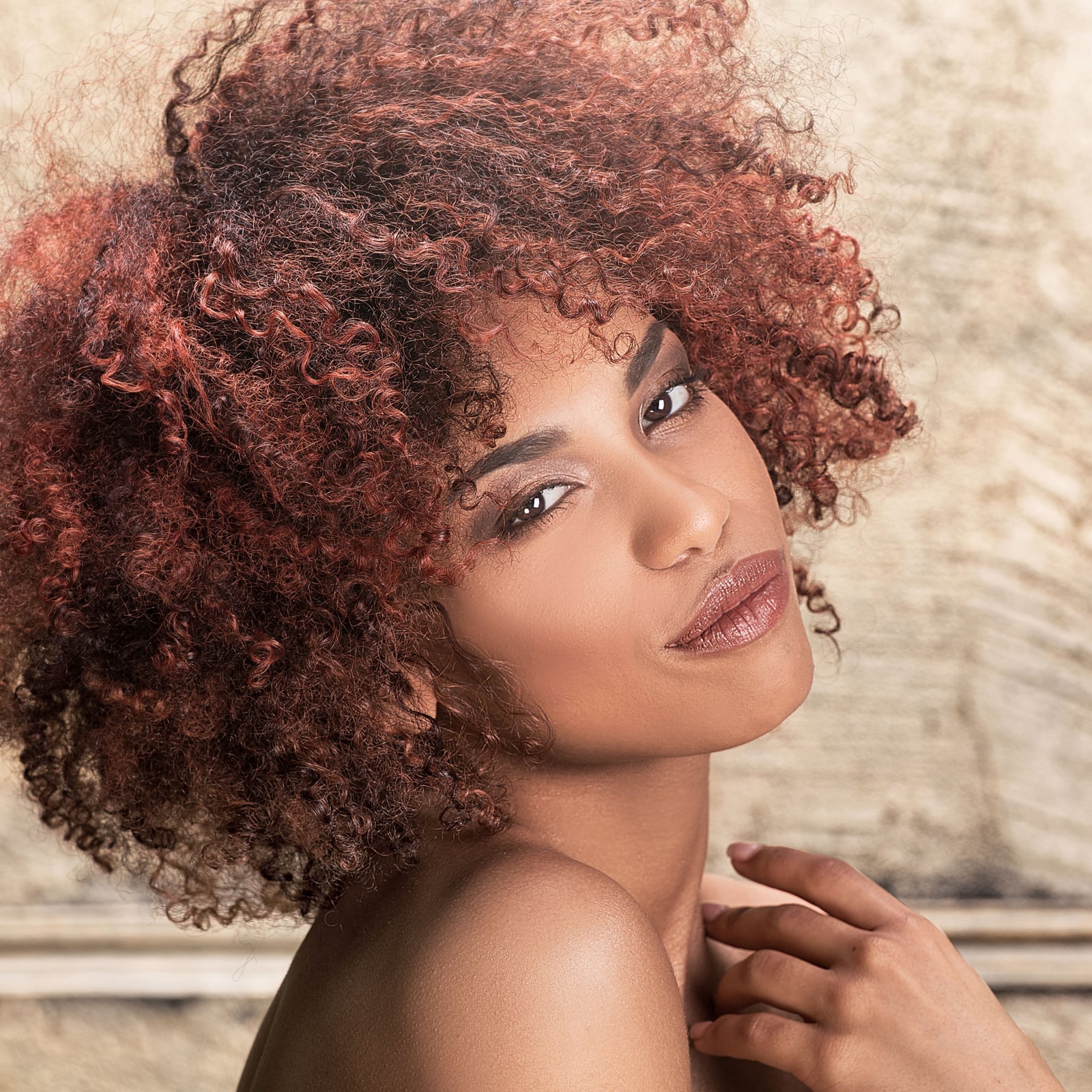 Reddish-Brown Afro Blowout Reddish-Brown Afro Blowout — Afro Hair