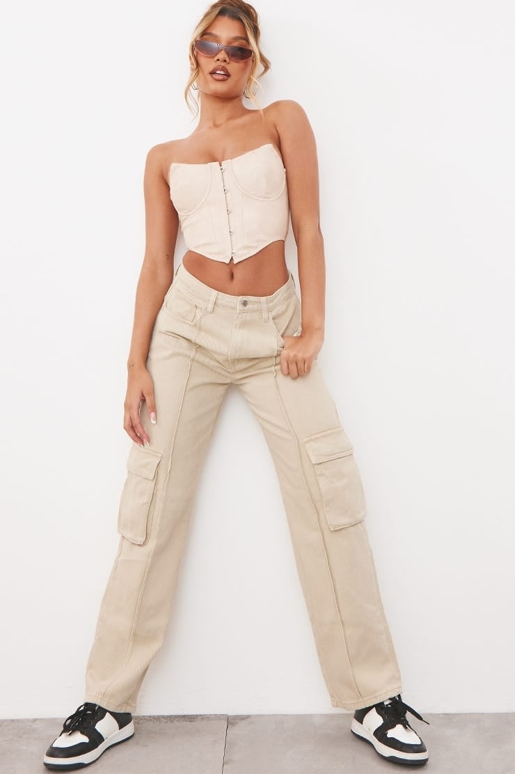 Baddie Aesthetic Corduroy Corset Cargo Pants Baddie Aesthetic Corduroy Corset Cargo Pants — Baddie Outfits