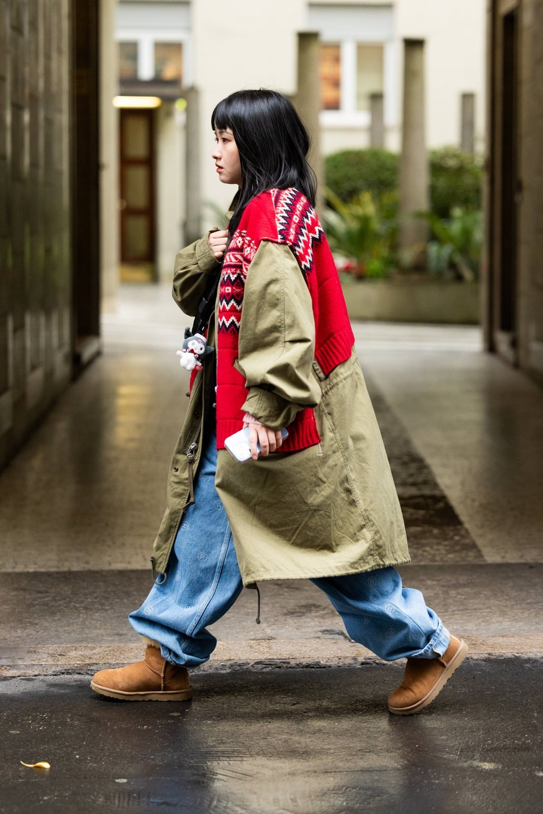 Oversized jeans with a parka and knit vest Oversized jeans with a parka and knit vest — Baggy Jeans Outfits