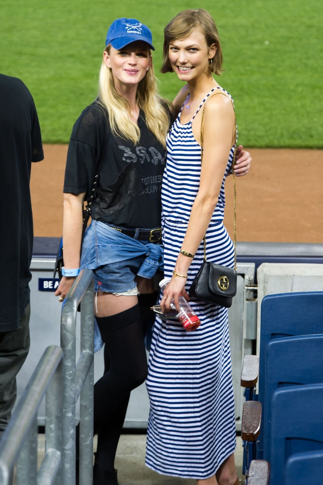 Graphic T-Shirt With Denim Shorts And Baseball Cap Graphic T-Shirt With Denim Shorts And Baseball Cap — Baseball Game Outfits