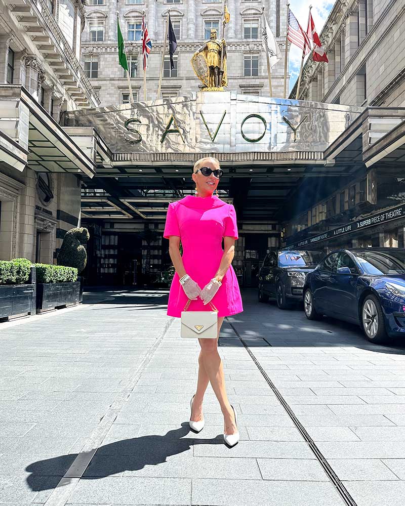 Hot Pink A-Line Short Sleeve Dress Hot Pink A-Line Short Sleeve Dress — Birthday Dresses