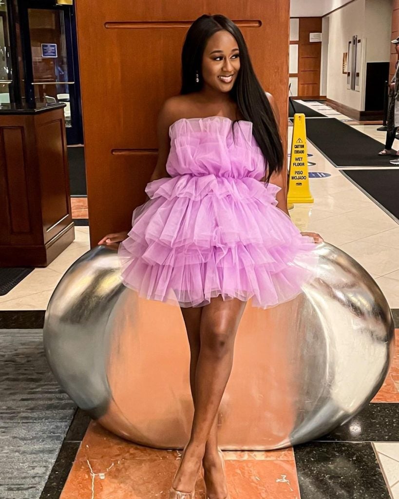 Lavender Tulle Mini Dress With Ruffles Lavender Tulle Mini Dress With Ruffles — Birthday Outfits