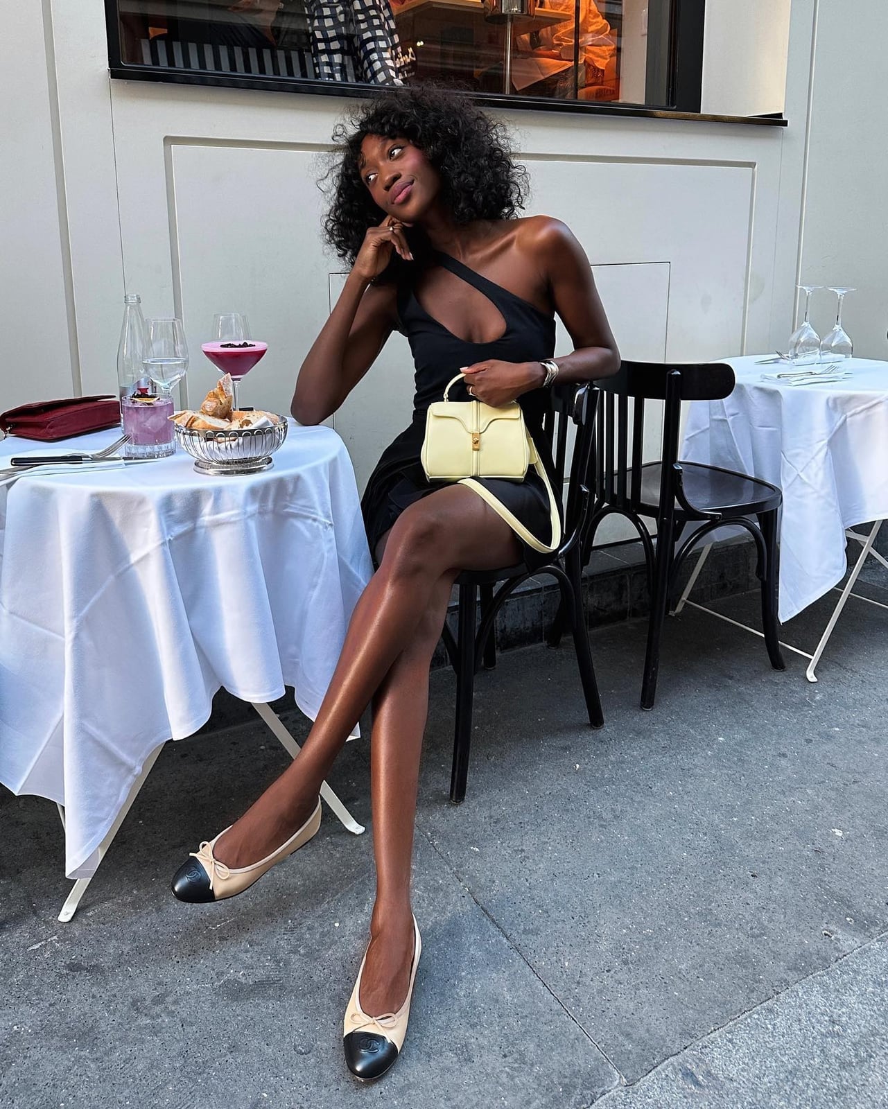 One-shoulder mini dress with bodice cut-out One-shoulder mini dress with bodice cut-out — Birthday Outfits Black Women