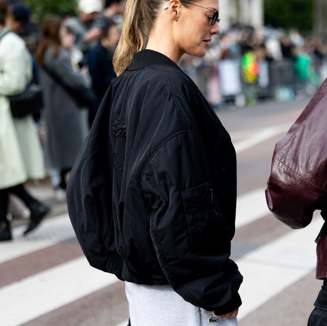 Oversized Black Bomber Jacket Oversized Black Bomber Jacket — Black Jacket Outfit