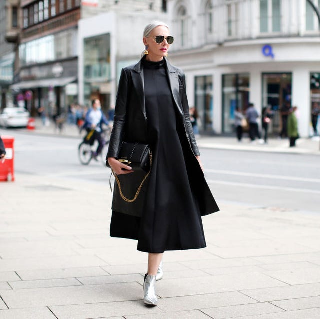 Black Midi Dress Under Leather Trench Coat Black Midi Dress Under Leather Trench Coat — Black Top Outfits
