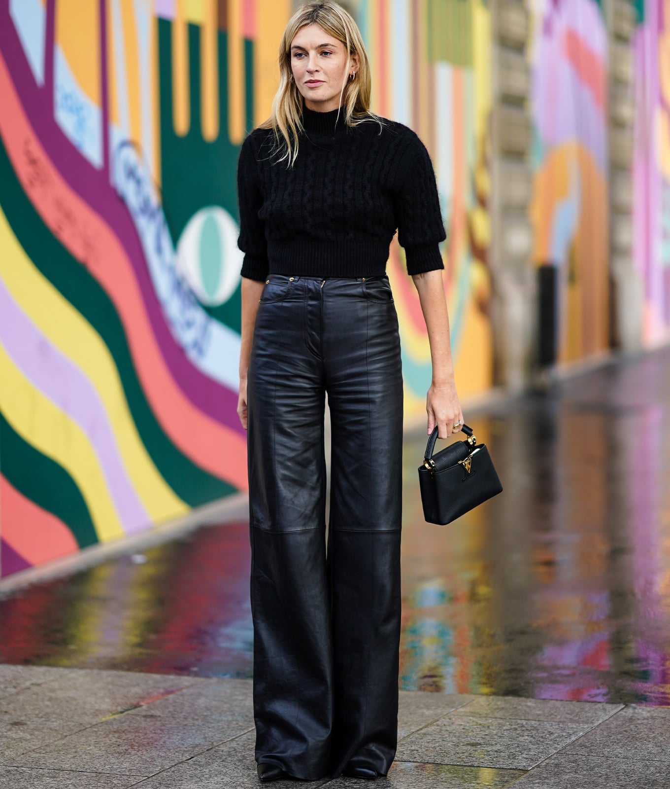 Oversized Black Knit Sweater Oversized Black Knit Sweater — Black Top Outfits