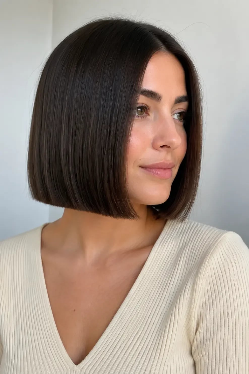 Classic Chin-Length Blunt Bob Classic Chin-Length Blunt Bob