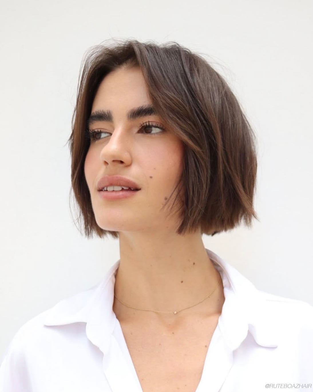 Air-Dried Wavy Blunt Bob Air-Dried Wavy Blunt Bob