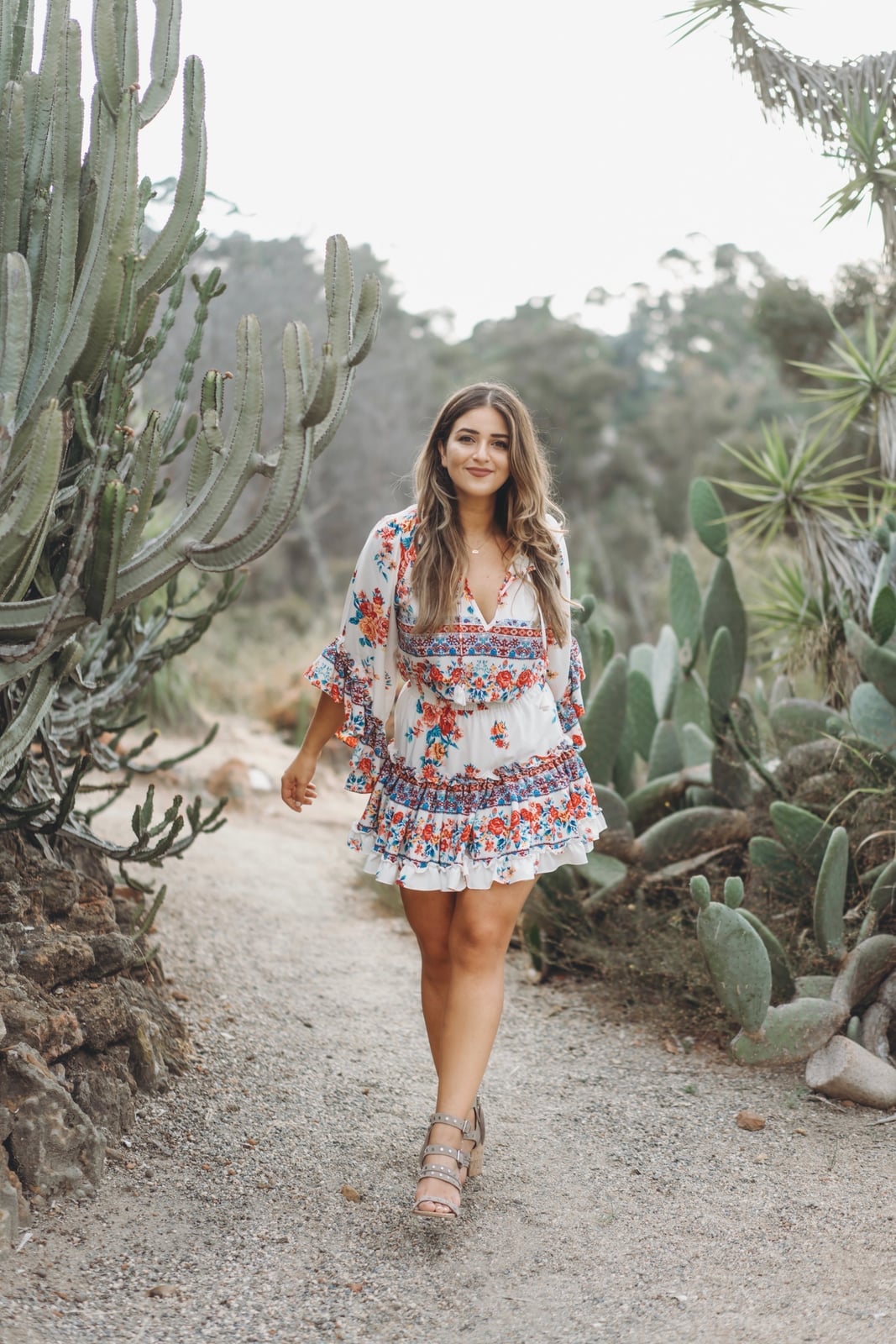 White embroidered floral mini dress White embroidered floral mini dress — Boho Dresses