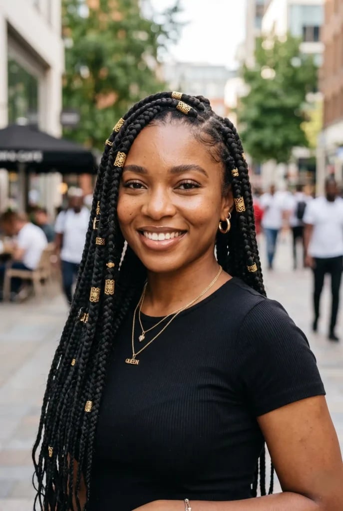 Mid-Back Black Passion Twists With Square Parting, Office-Safe Version Mid-Back Black Passion Twists With Square Parting, Office-Safe Version — Braids for Black Women
