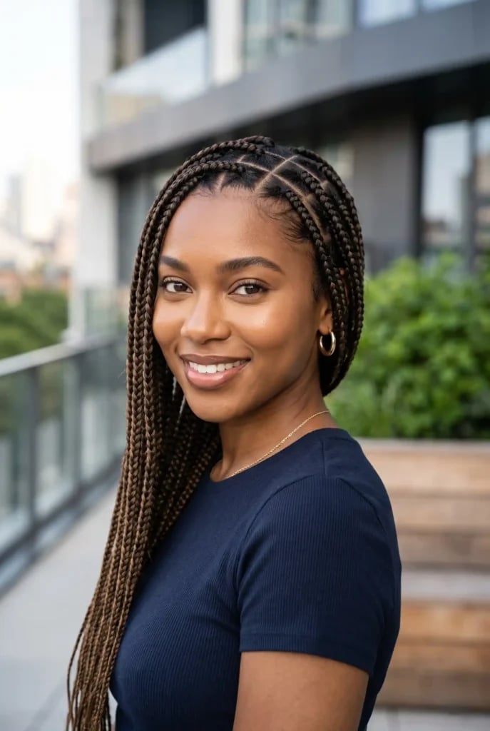 Mid-Back Black Passion Twists With Square Parting Mid-Back Black Passion Twists With Square Parting — Braids for Black Women