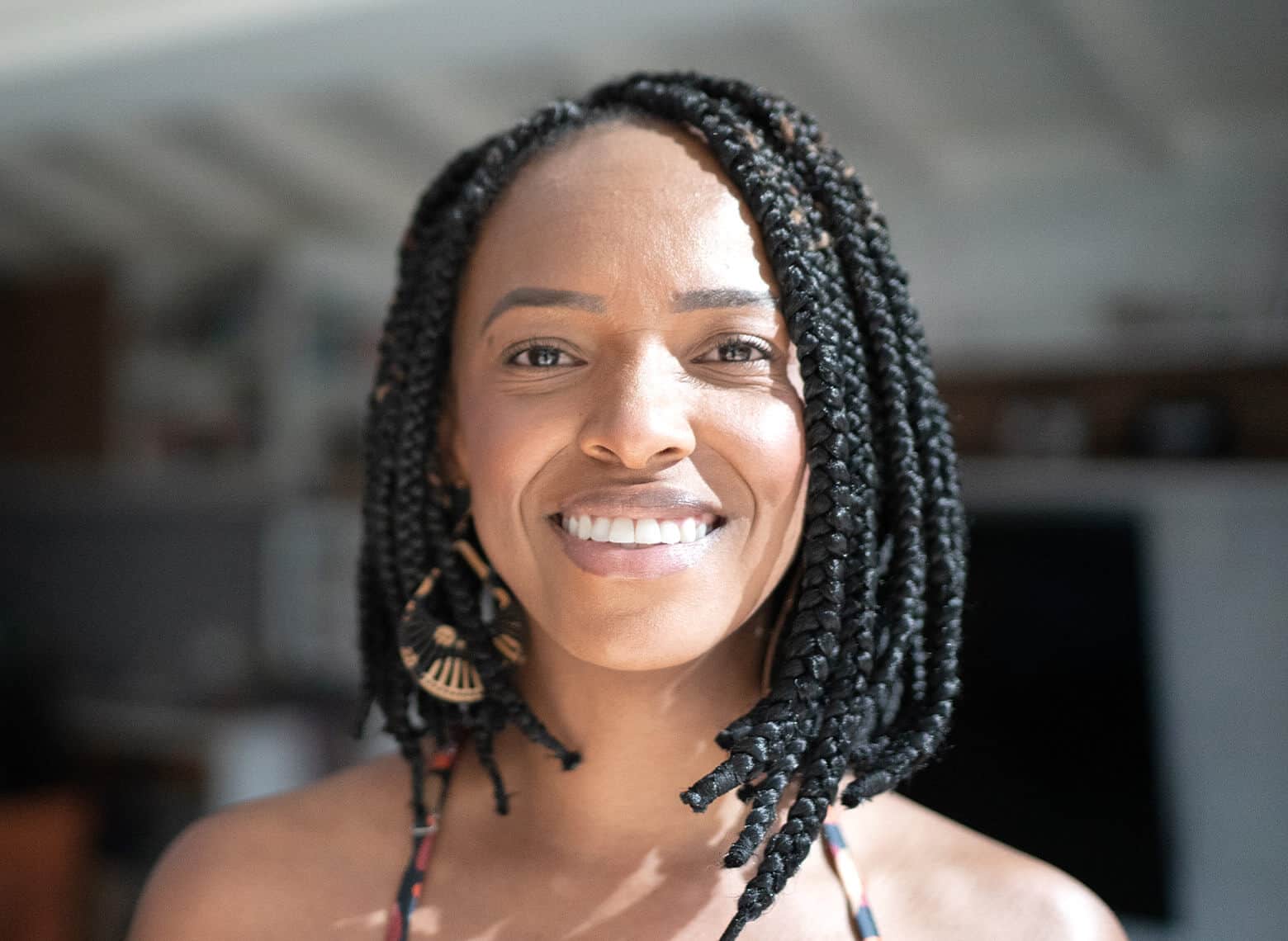 Collarbone Length Thick Coily Box Braids Collarbone Length Thick Coily Box Braids — Braids for Black Women