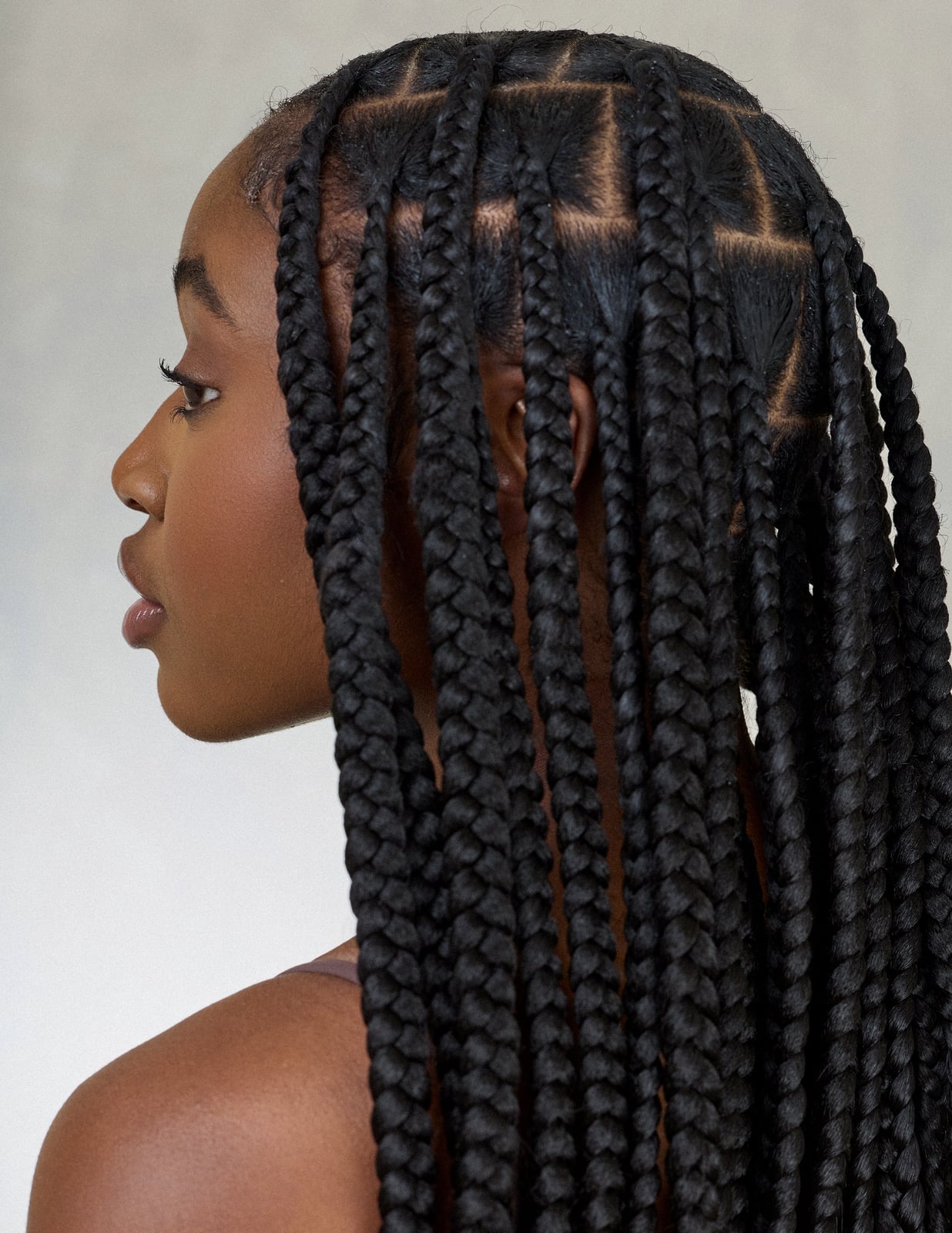 Mid-Back Black Knotless Braids Mid-Back Black Knotless Braids — Braids for Black Women
