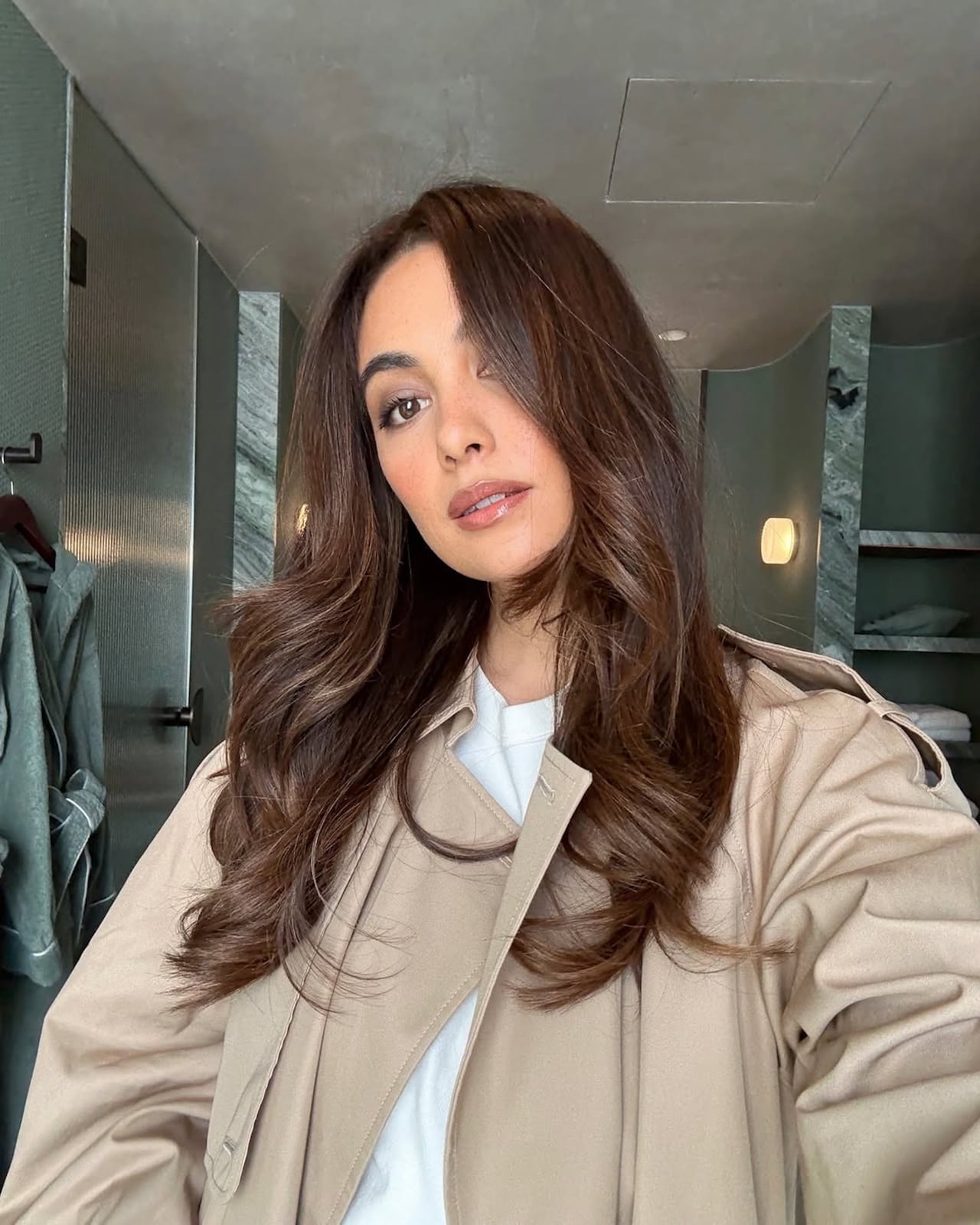 Medium Brown With Face-Framing Layers Medium Brown With Face-Framing Layers — Brown Hair
