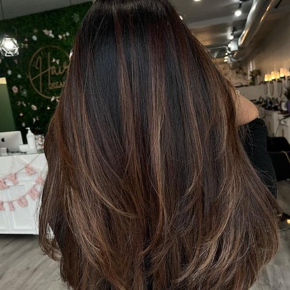 Rich Chocolate Brown Mid-Back Length Rich Chocolate Brown Mid-Back Length — Brown Hair
