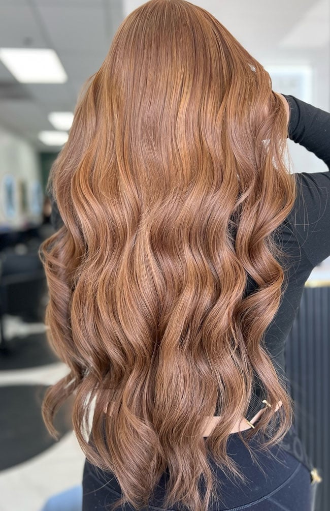 Copper Brown With Subtle Highlights Copper Brown With Subtle Highlights — Brown Hair Color