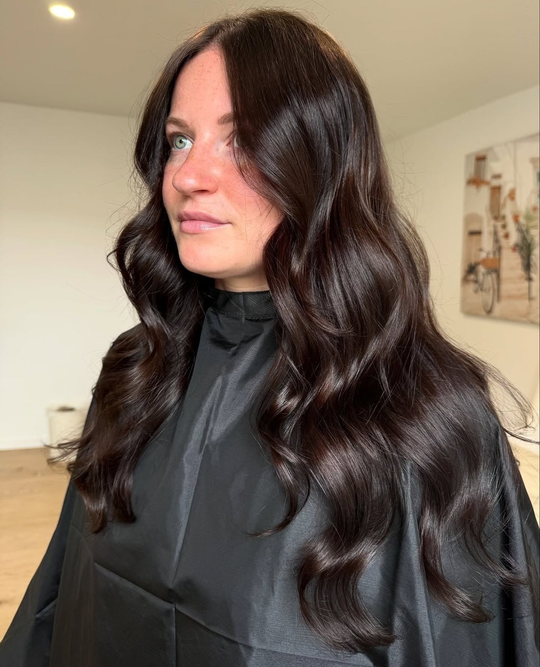Deep Chocolate Brown With Loose Curls Deep Chocolate Brown With Loose Curls — Brunette Hair Colors