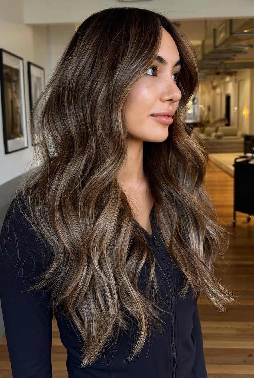 Medium Brown With Subtle Blonde Highlights Medium Brown With Subtle Blonde Highlights — Brunette Hair Colors
