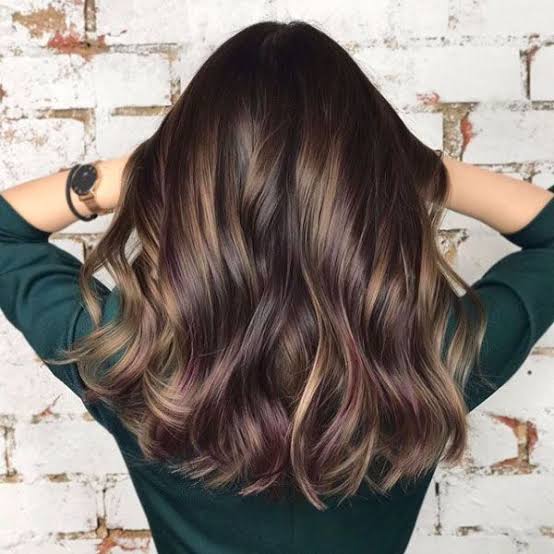 Dark Brown With Pink and Purple Highlights Dark Brown With Pink and Purple Highlights — Brunette Hair Colors