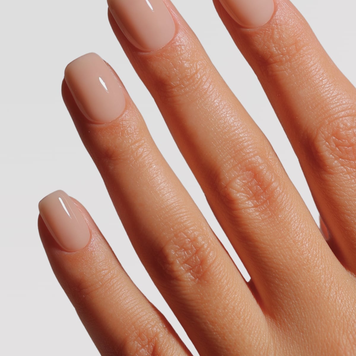 Creamy Milky Nude Soft Square Nails Creamy Milky Nude Soft Square Nails — Builder Gel Nails