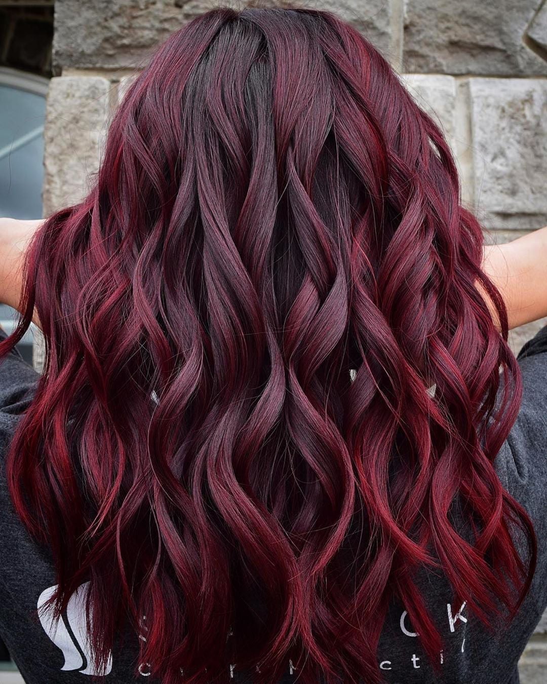 Rich Burgundy Base With Lighter Highlights Rich Burgundy Base With Lighter Highlights — Burgundy Highlights