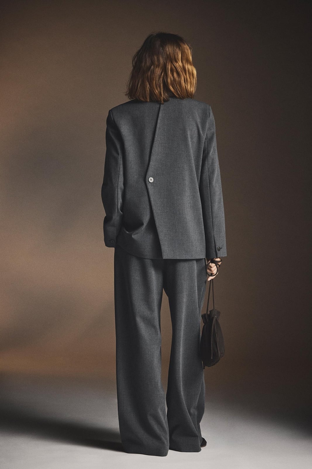Gray Suit With Back Button Detail Blazer Gray Suit With Back Button Detail Blazer — Business Professional Outfits