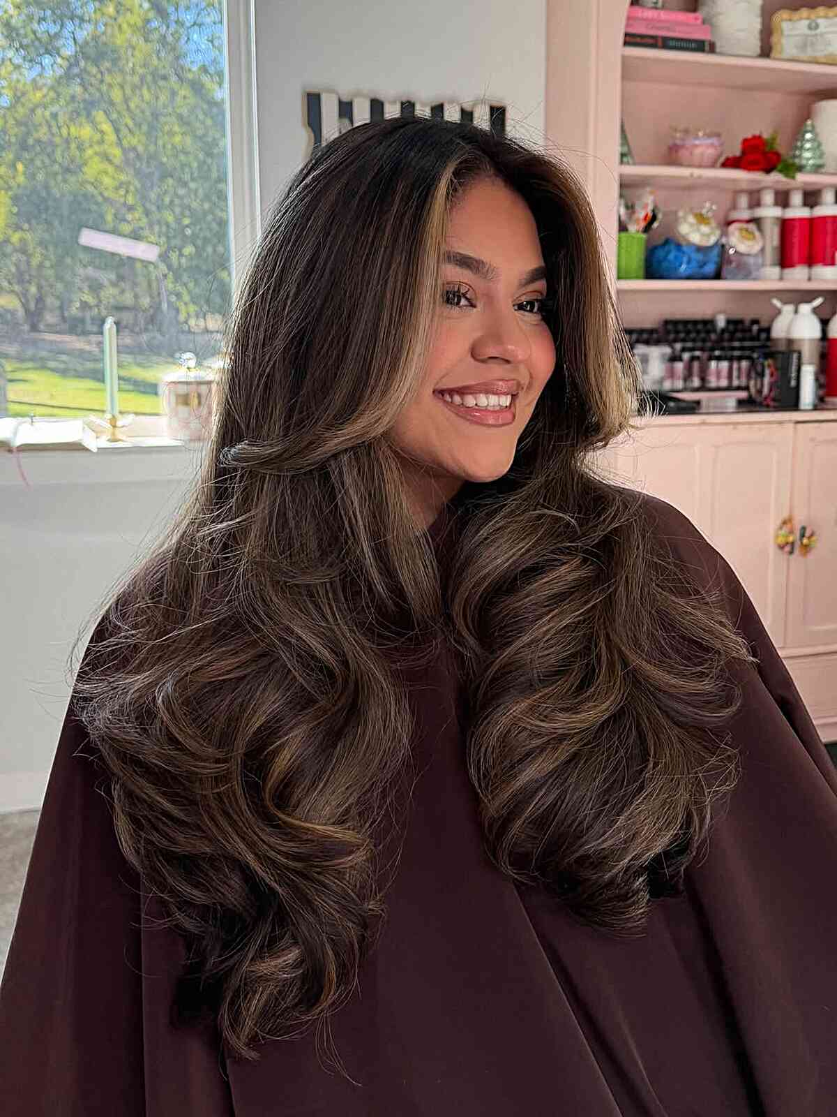 Dark Brown With Caramel Face-Framing Dark Brown With Caramel Face-Framing — Caramel Brown Hair
