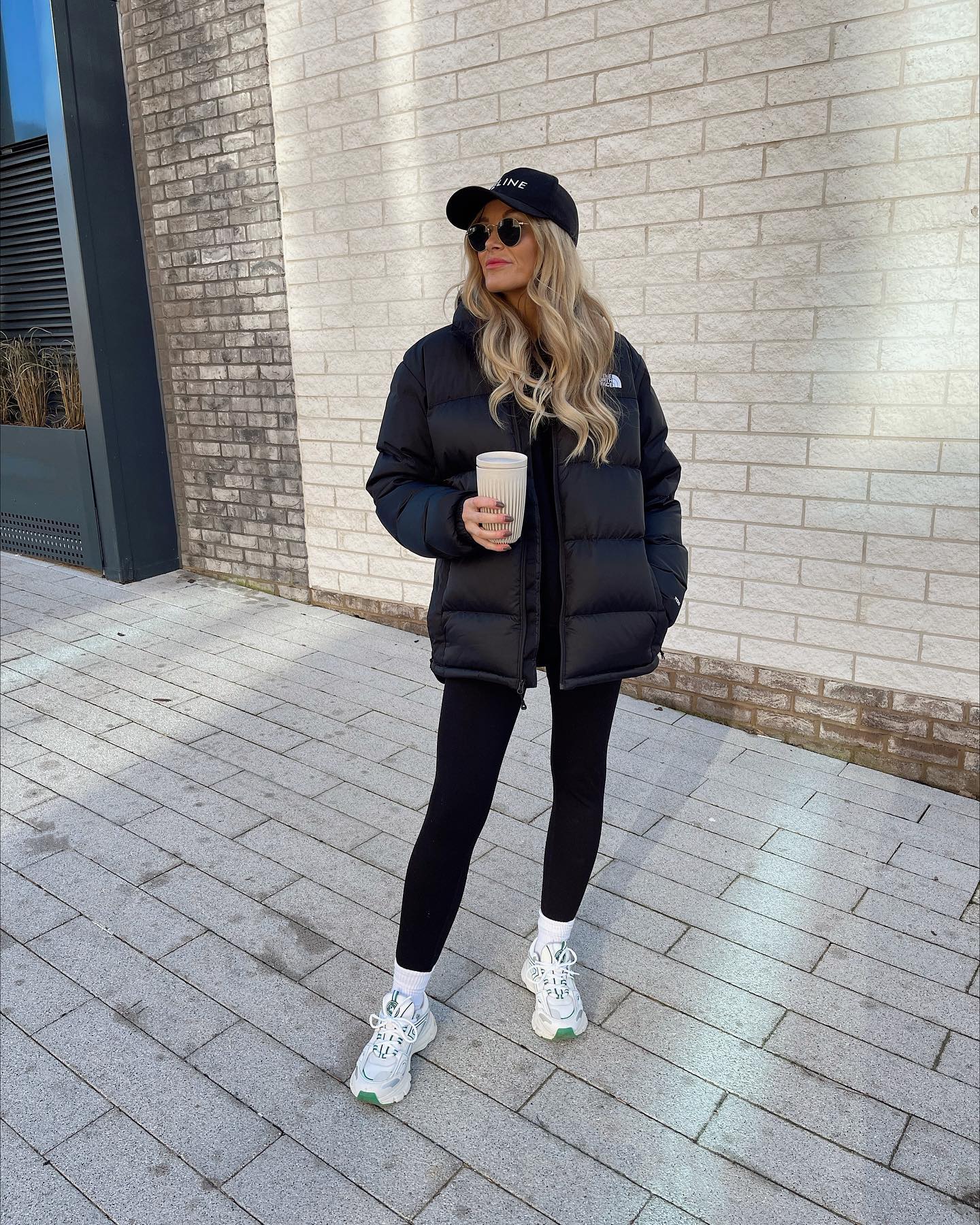 Casual Puffer Jacket And Leggings Street Style