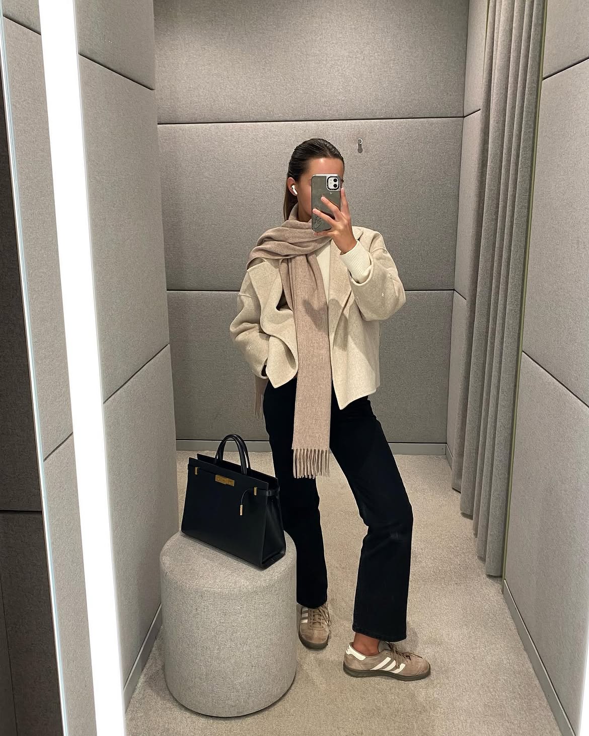 Chic Neutral Layered Winter Outfit