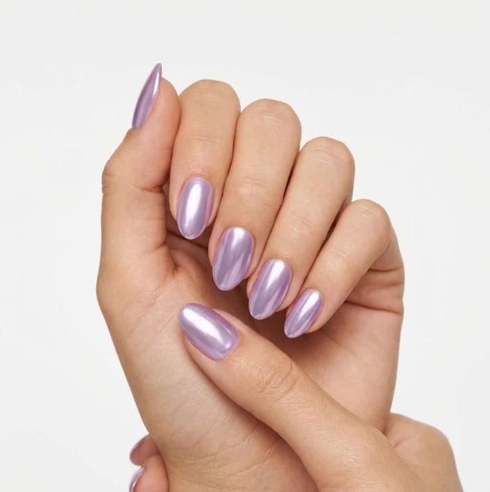 Light Lavender High-Shine Chrome Nails Light Lavender High-Shine Chrome Nails