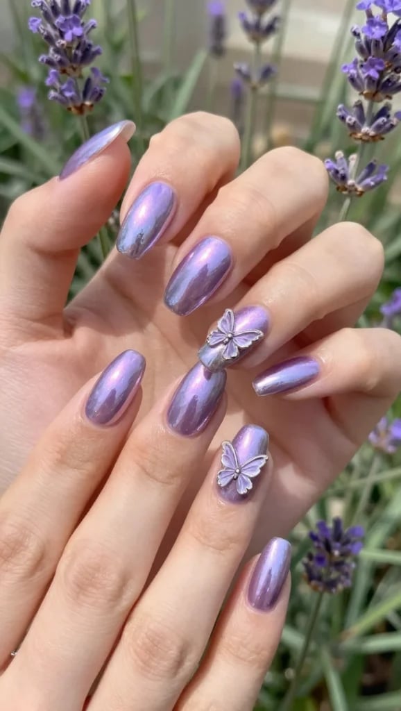Long Almond Deep Brown Copper Chrome Nails Long Almond Deep Brown Copper Chrome Nails — Chrome Nails Colors