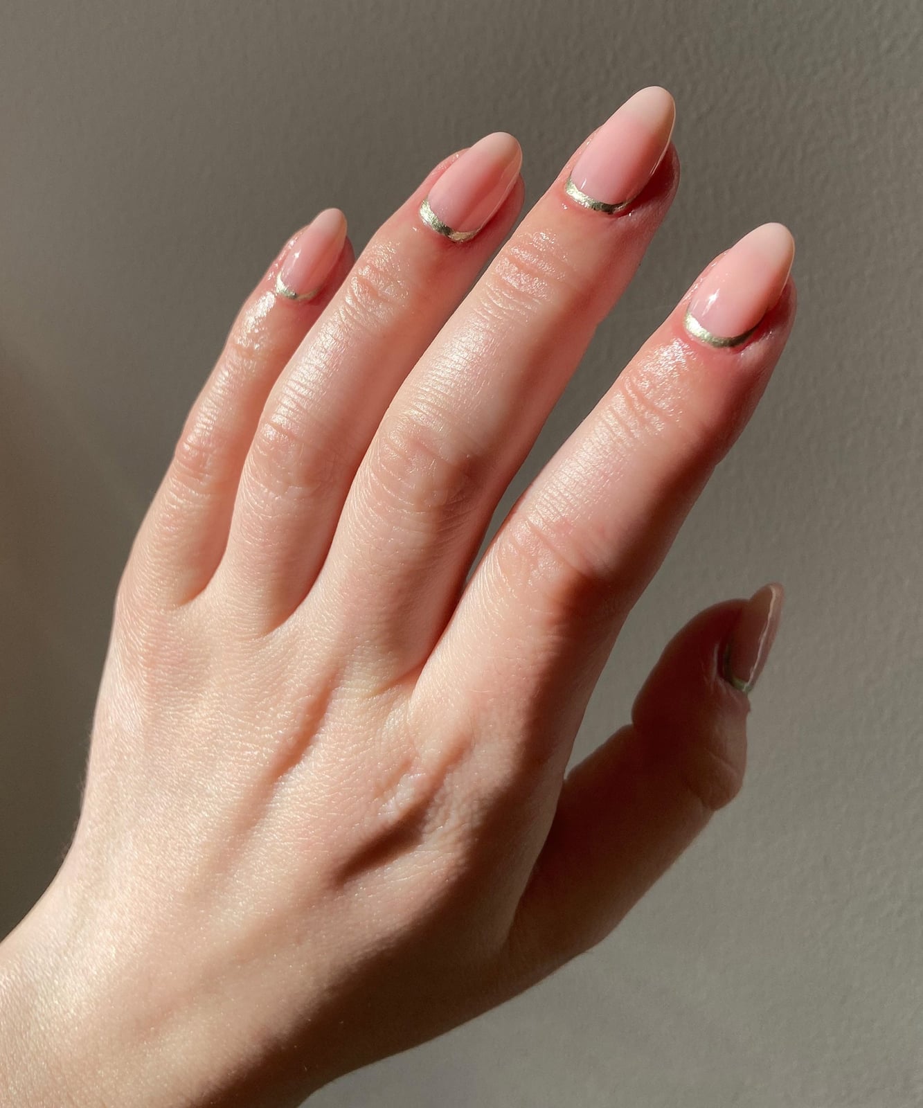 Sheer Pink Shimmer Short Soft Square Sheer Pink Shimmer Short Soft Square — Clean Girl Nails