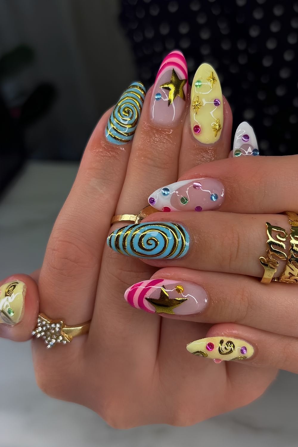 Variety of Colorful Motifs Variety of Colorful Motifs — Colorful Nails