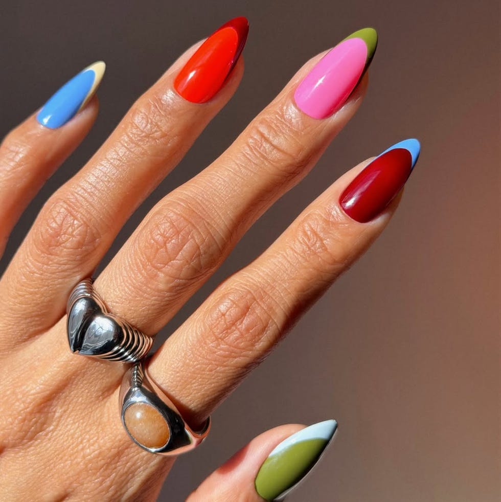 Geometric Color Blocking Nails Geometric Color Blocking Nails — Colorful Nails