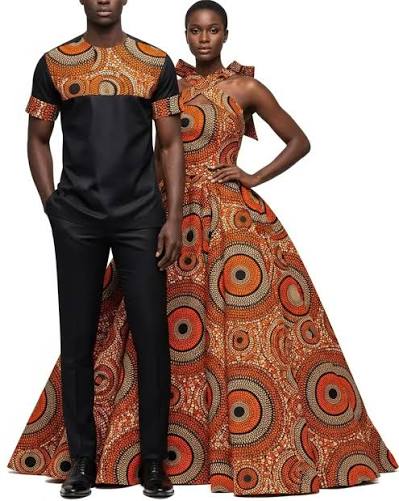 Formal Event Couple in Ankara Print Ball Gown Formal Event Couple in Ankara Print Ball Gown — Couple Outfit