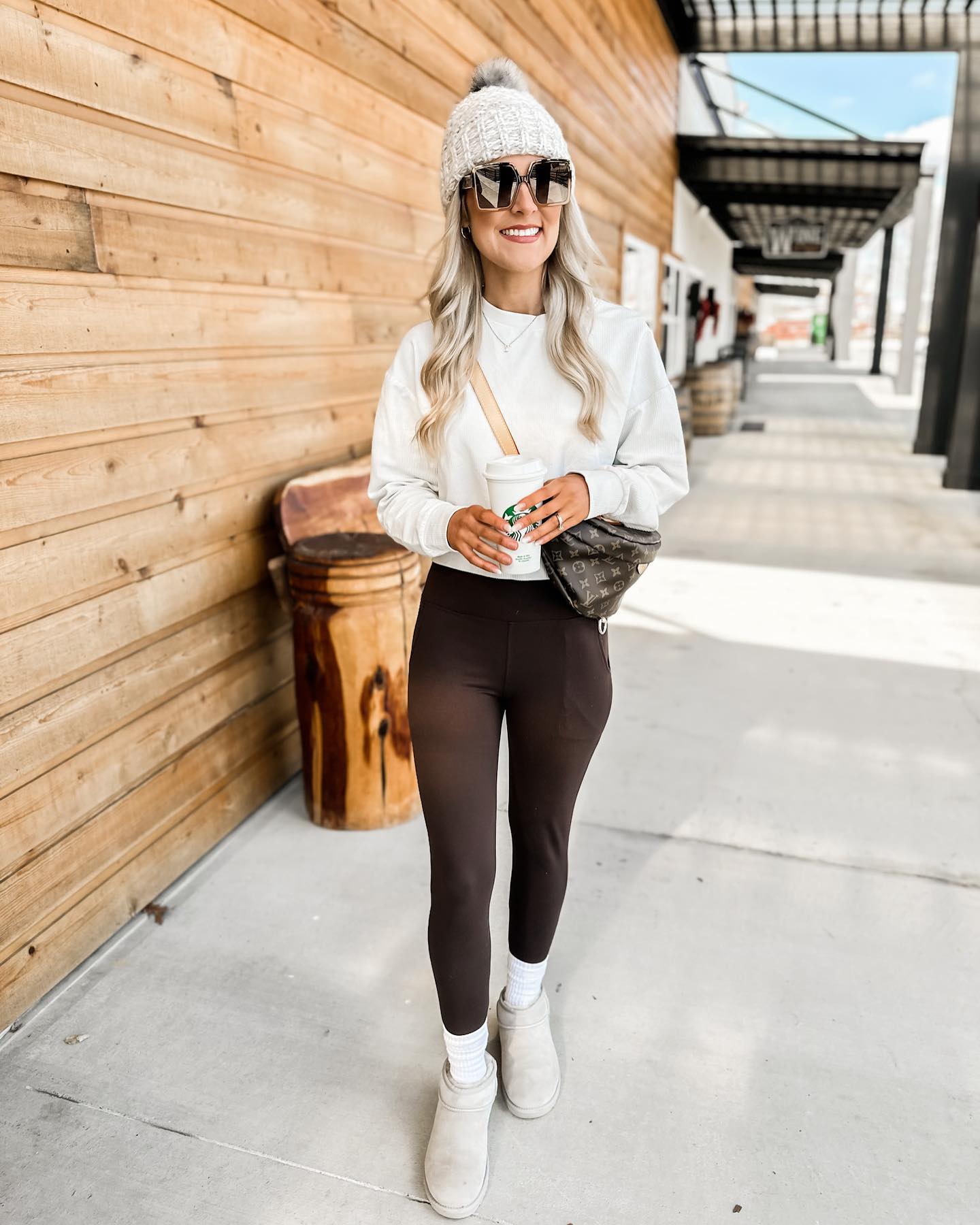 Cozy Knit And Leggings Winter Street Style