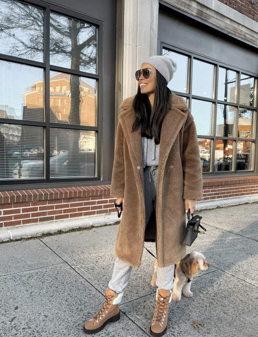 Longline Teddy Coat and Hoodie Loungewear Longline Teddy Coat and Hoodie Loungewear — Cozy Outfits