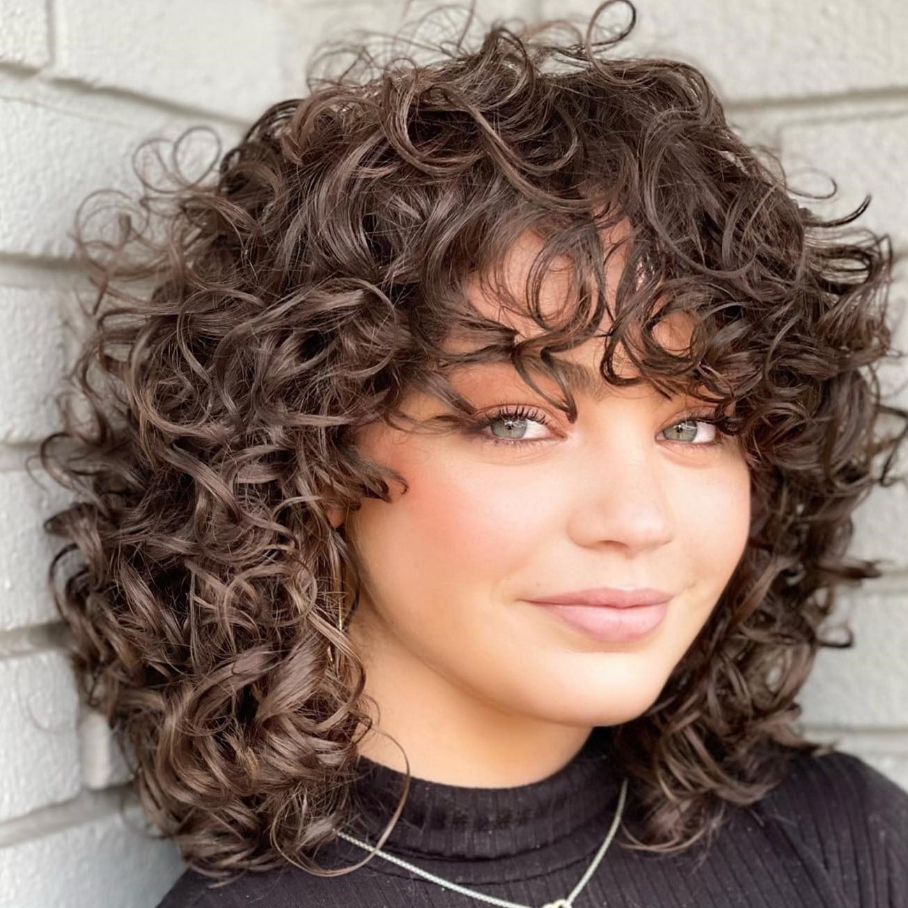 Collarbone Shag With Defined Curls Collarbone Shag With Defined Curls — Curly Hair