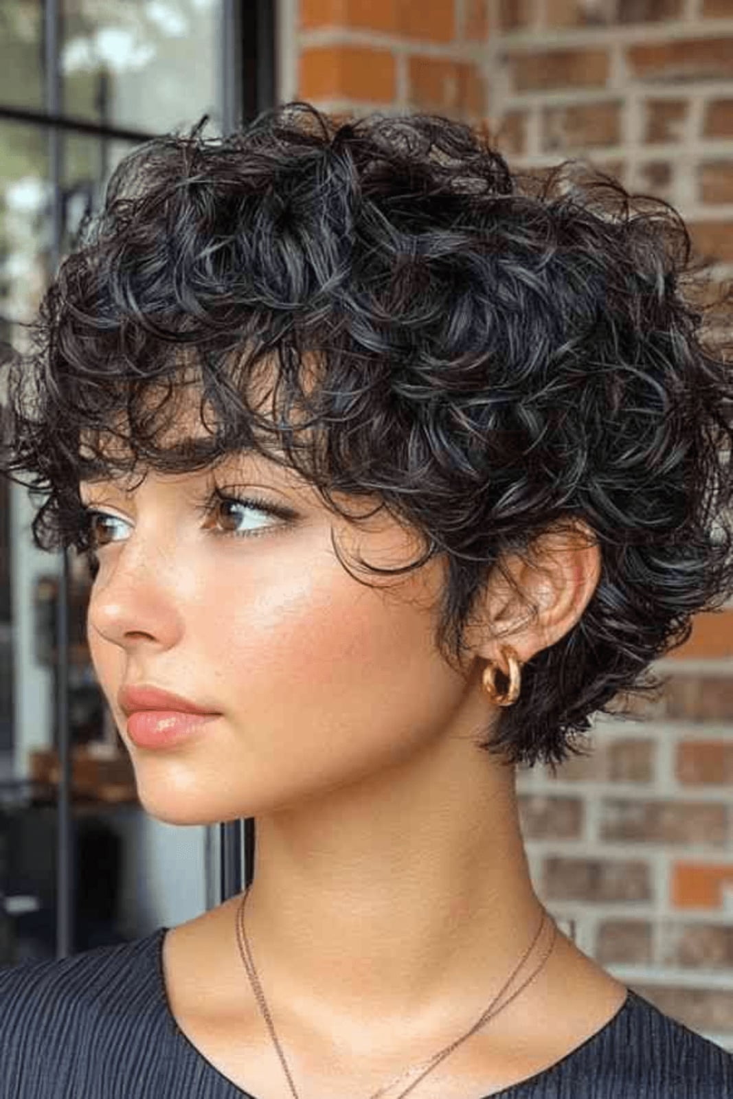 Textured Pixie Cut For Thick Curls Textured Pixie Cut For Thick Curls — Curly Hair Cuts