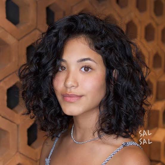Shoulder Length Air Dried Curls Shoulder Length Air Dried Curls — Curly Hair Hairstyles