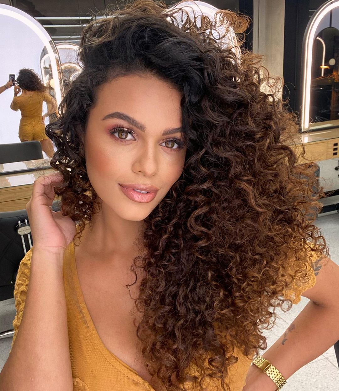 Mid-Back Layers With Balayage Mid-Back Layers With Balayage — Curly Hair Hairstyles