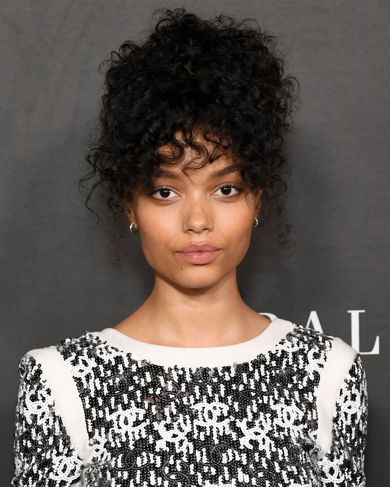 Mid-Back Updo With Curly Bangs Mid-Back Updo With Curly Bangs — Curly Hair Hairstyles