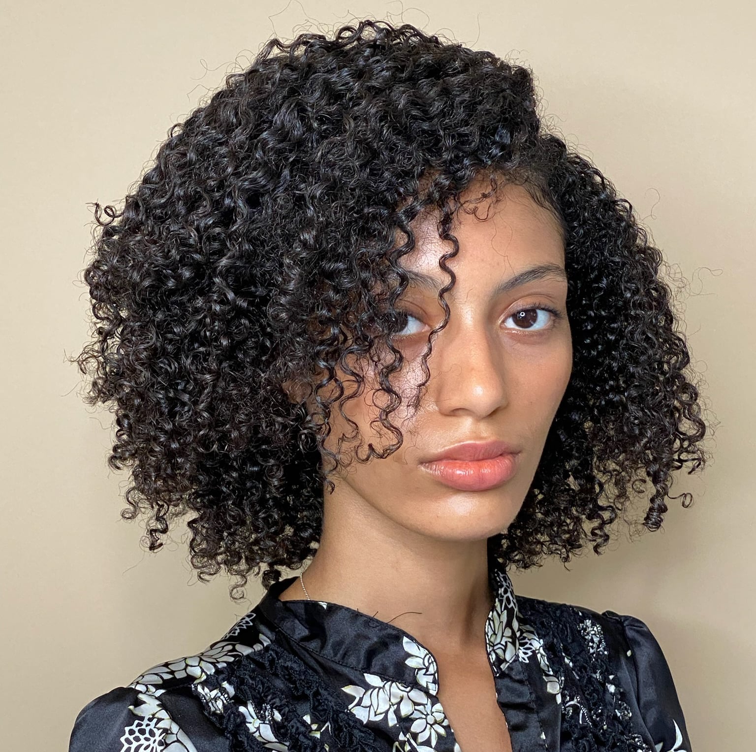 Black Curly Bob With Short Wispy Bangs Black Curly Bob With Short Wispy Bangs — Curly Hair Natural
