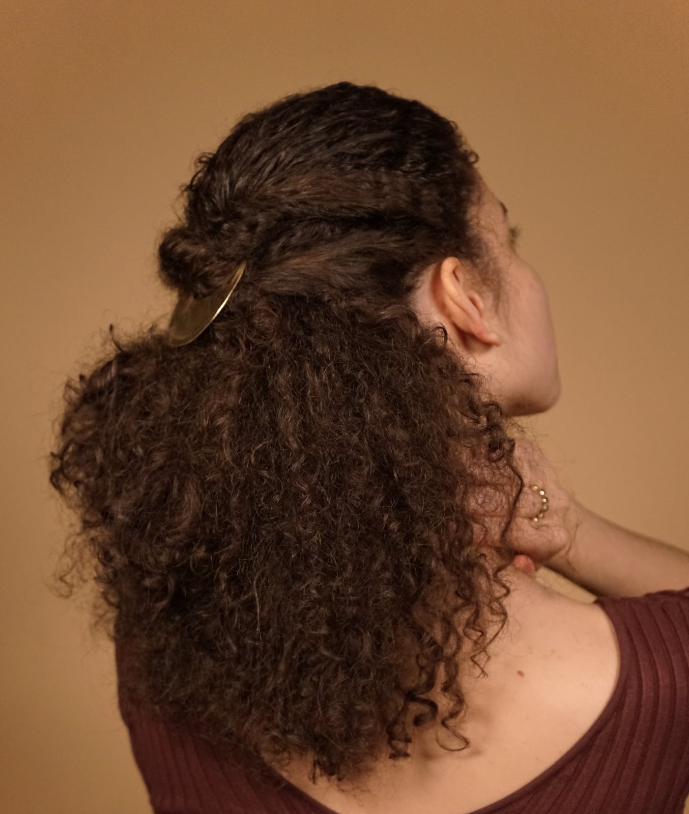 Shoulder Length Curly Hair With Curtain Bangs, воздушная сушка Shoulder Length Curly Hair With Curtain Bangs, воздушная сушка — Curly Hair Natural
