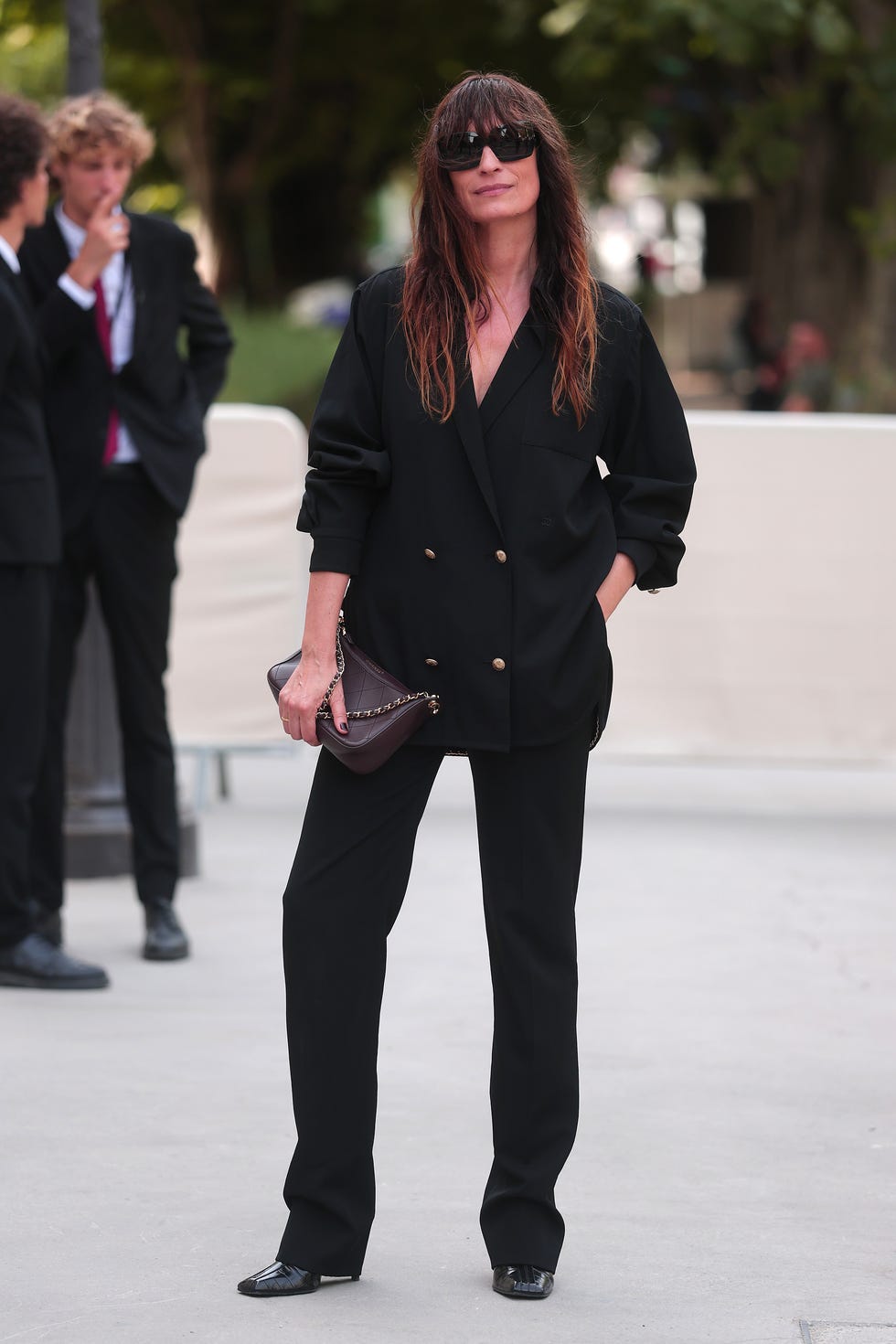 Black Oversized Blazer with Gold Buttons Black Oversized Blazer with Gold Buttons — Cute Church Outfit