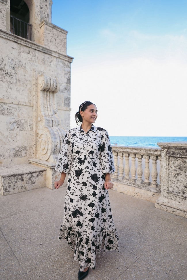 Black and White Floral Maxi Dress Black and White Floral Maxi Dress — Cute Church Outfit